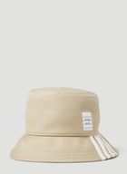 Striped Bucket Hat in Beige