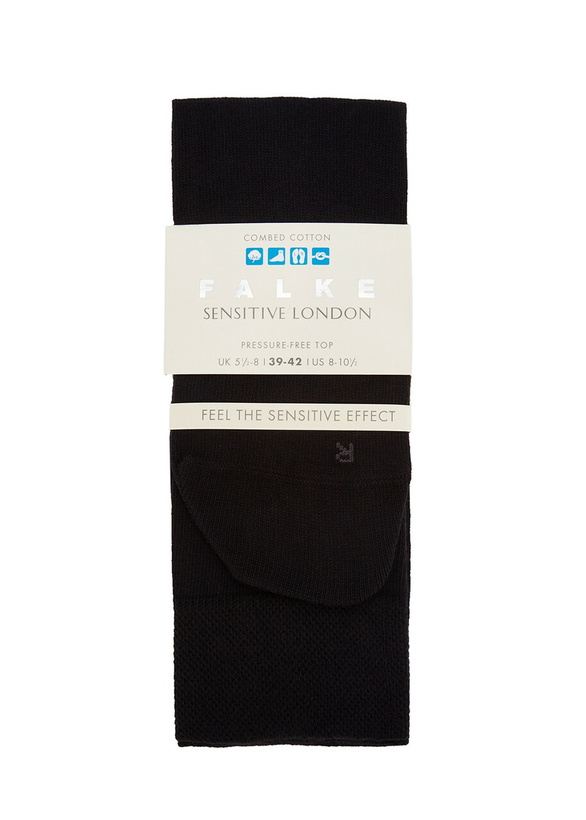 Photo: Falke Sensitive London Stretch Cotton Socks Black