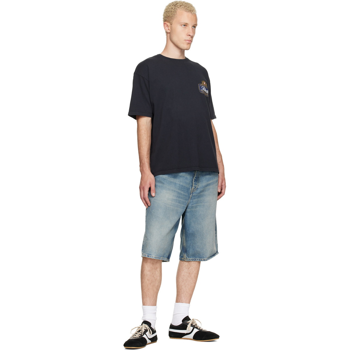 Rhude Black Safari Crest T-shirt