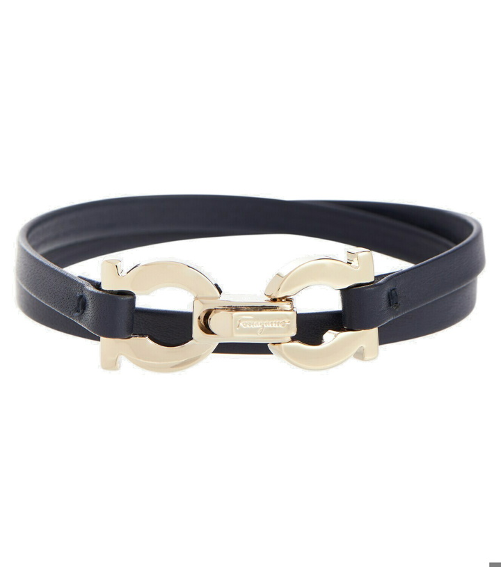 Photo: Ferragamo - Gancini leather bracelet
