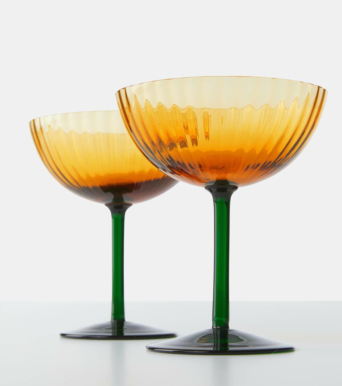 La DoubleJ Set of 2 champagne coupe glasses