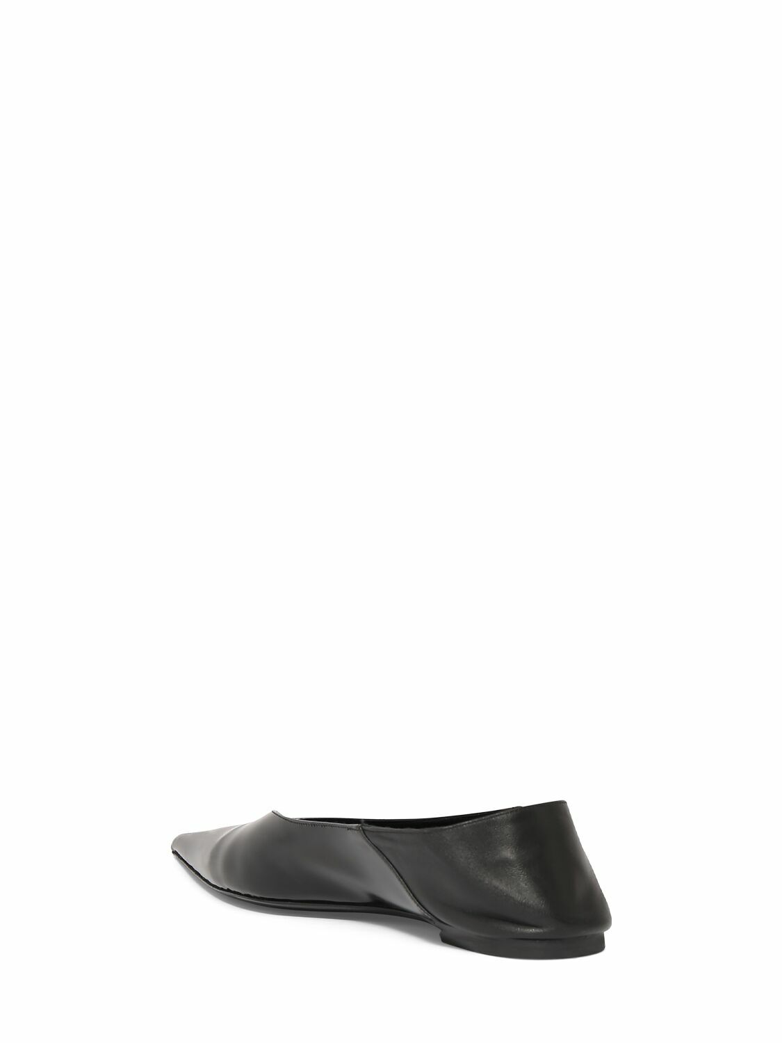 SAINT LAURENT - 5mm Nour Leather Slippers Saint Laurent
