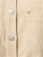 MARANT ETOILE Randal Corduroy Cotton Linen Overshirt
