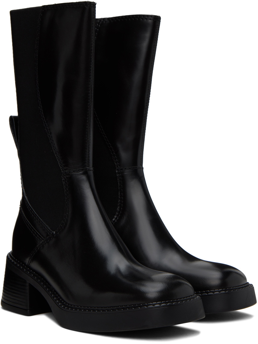 【関税込み】Miista ブラック Flabia ブーツ E8 by Miista - Flabia Boot- Black and Grey Leather