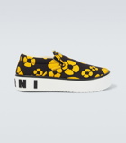 Marni - x Carhartt floral slip-on sneakers