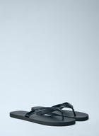 Prada Logo-Embossed Leather Flip-Flop Sandals