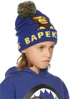 BAPE Kids Blue Milo Baby Knit Beanie