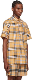 Burberry Orange Check Shirt