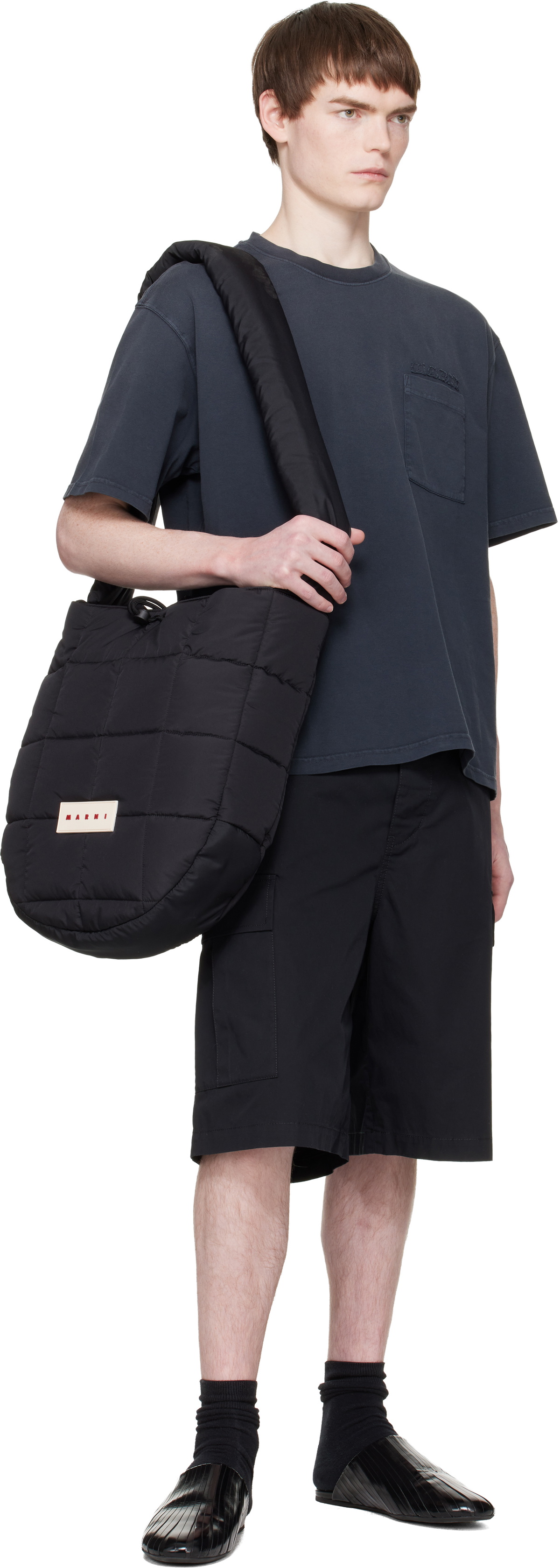Marni Black Messenger Bag