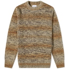 Norse Projects Men's Sigfred Space Dye Knit in Heathland Brown