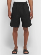 Auralee - Cotton-Gabardine Shorts - Black