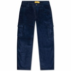 Dime Men's Relaxed Cord Cargo Pants in Navy