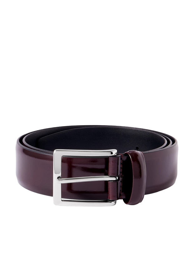 Photo: Anderson's - 4cm Glossed-Leather Belt - Burgundy