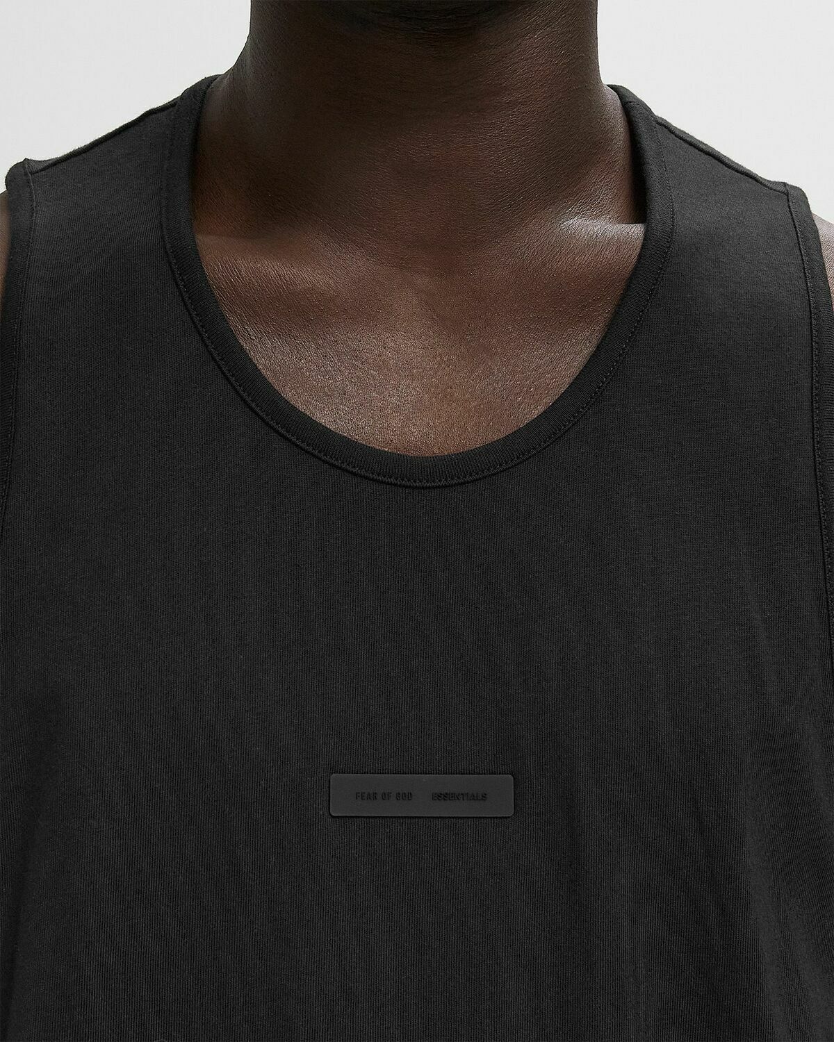 Fear of God Essentials VINTAGE FIT TANK Black Mens Tank Top
