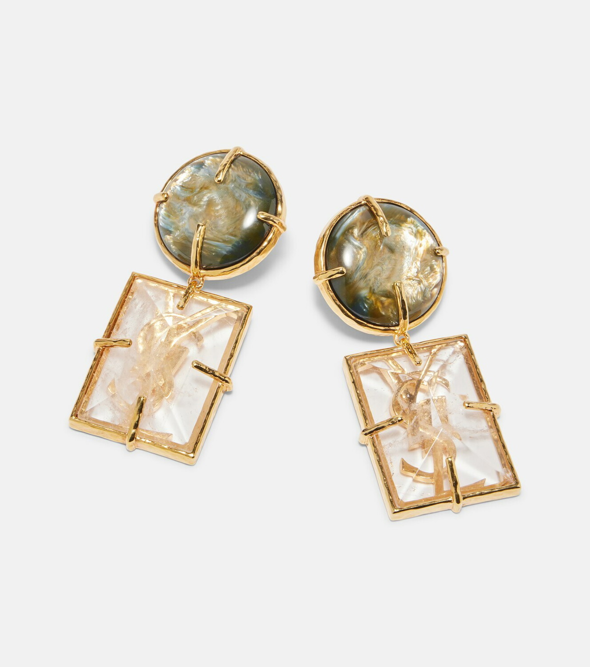 Saint Laurent Cassandre clip-on earrings
