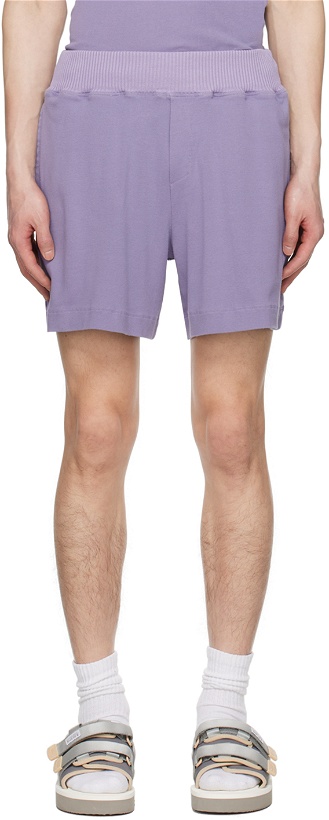 Photo: RANRA Purple Mock-Fly Shorts
