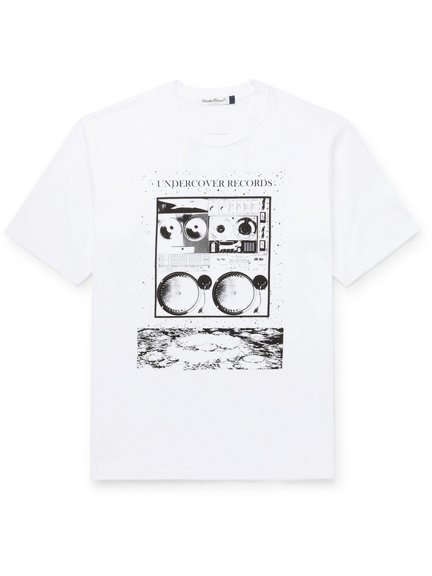 Photo: UNDERCOVER - Printed Cotton-Jersey T-Shirt - White - 2