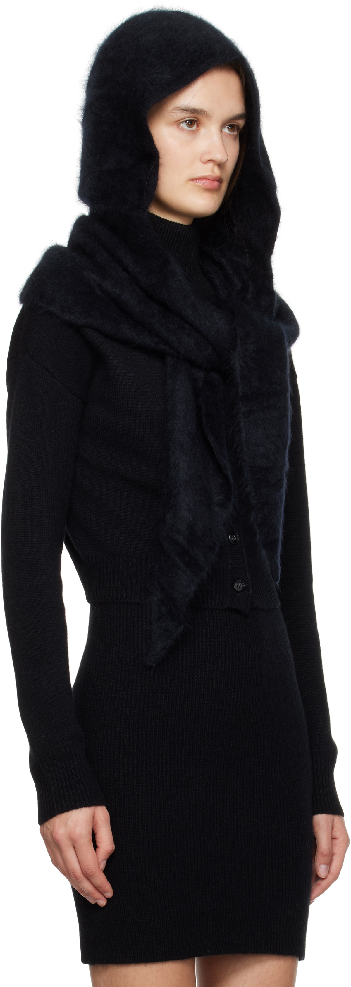 LISA YANG Black 'The Rina' Scarf