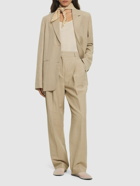 TOTEME Pleated Tailored Linen Blend Pants