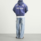 Billionaire Boys Club Men's Oversized College Zip Hoodie in Indigo