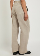 Lemaire Twisted Belted Denim Trousers Natural