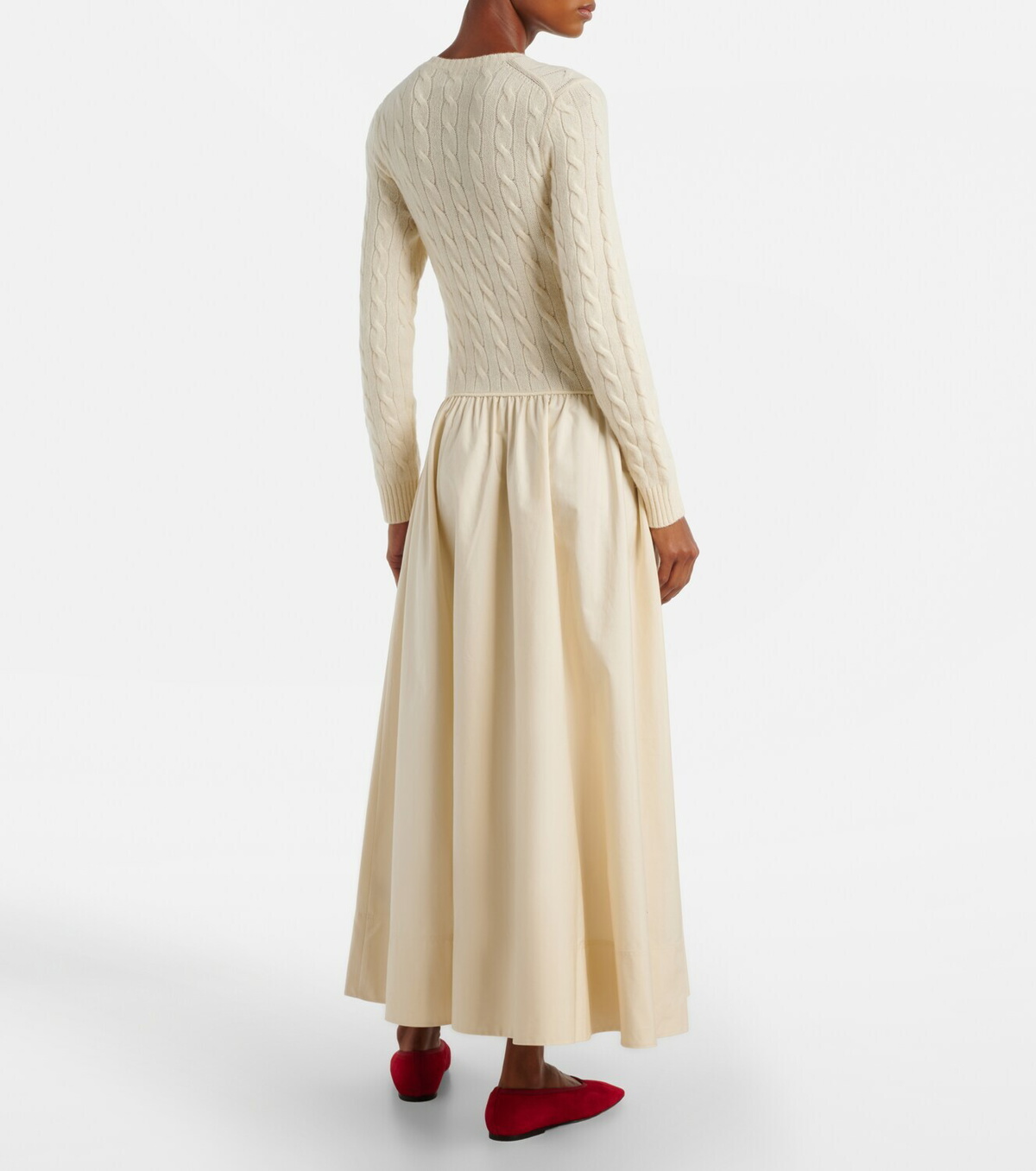 Polo Ralph Lauren Cotton and wool-blend maxi dress