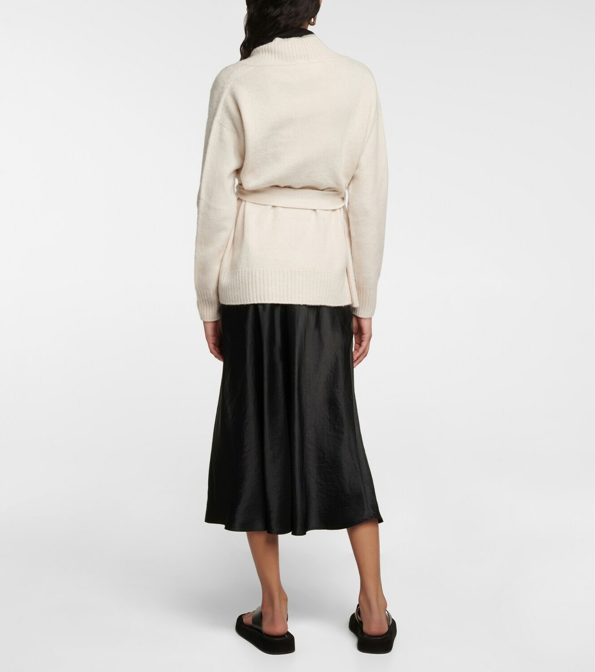 Max Mara - Whisky wool wrap cardigan