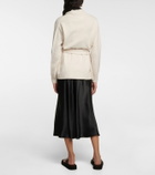 Max Mara - Whisky wool wrap cardigan