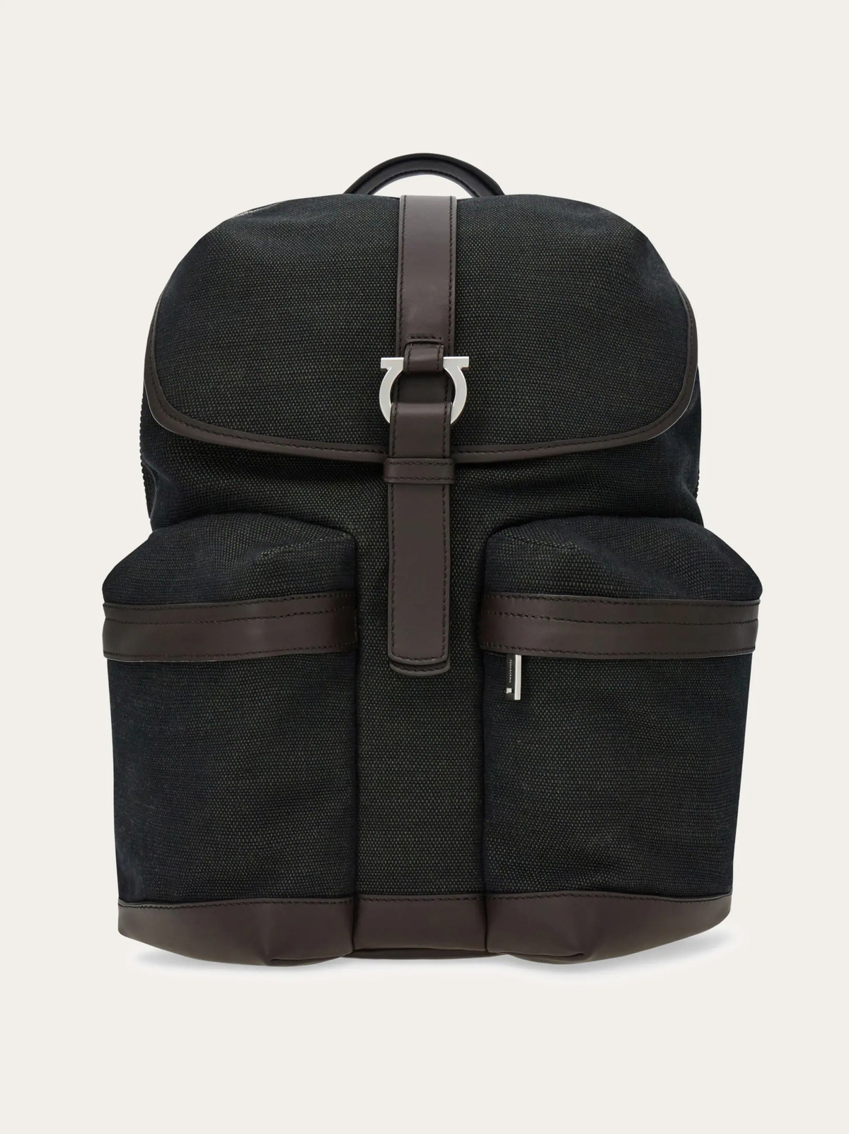 Ferragamo Mens Canvas backpack in Green
