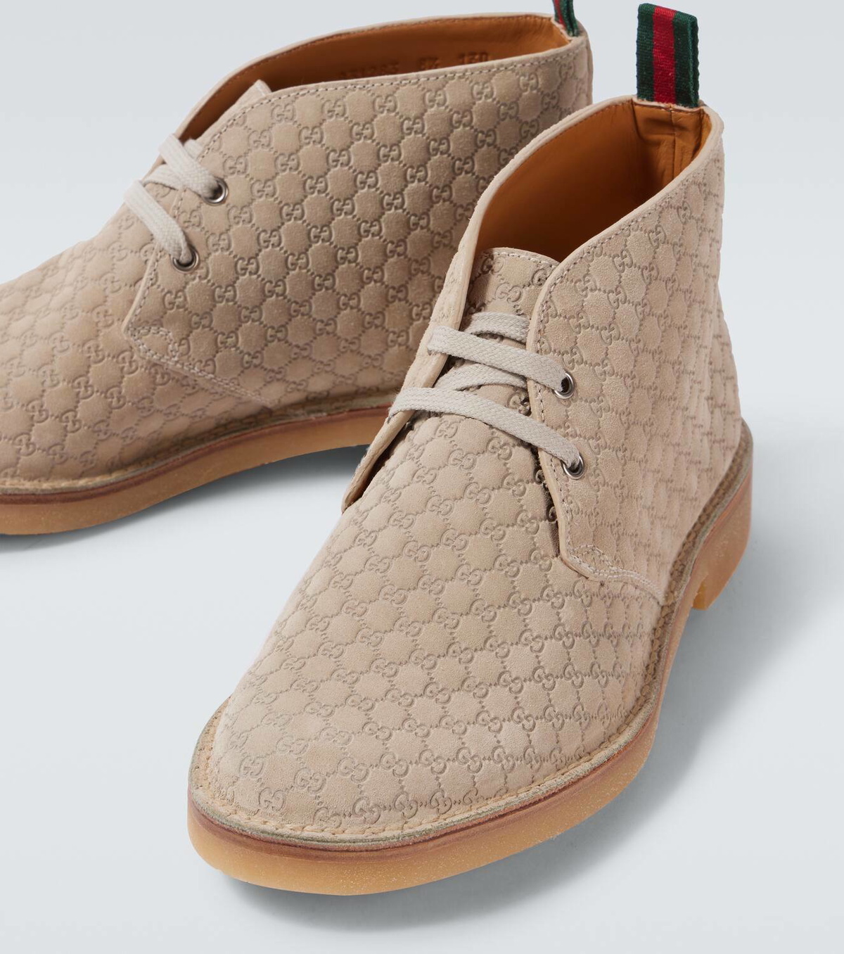 Gucci GG suede desert boots