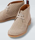 Gucci GG suede desert boots