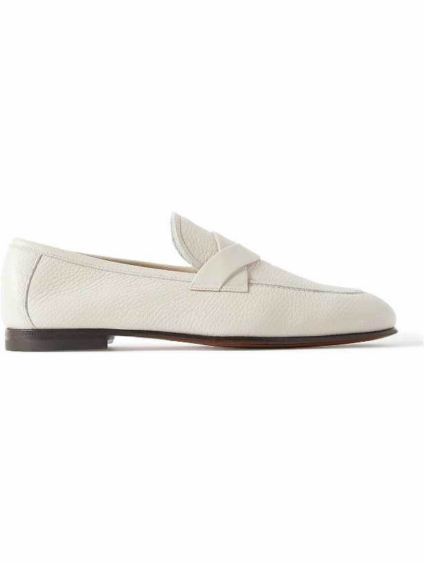 Photo: TOM FORD - Sean Full-Grain Leather Loafers - White
