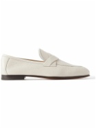 TOM FORD - Sean Full-Grain Leather Loafers - White