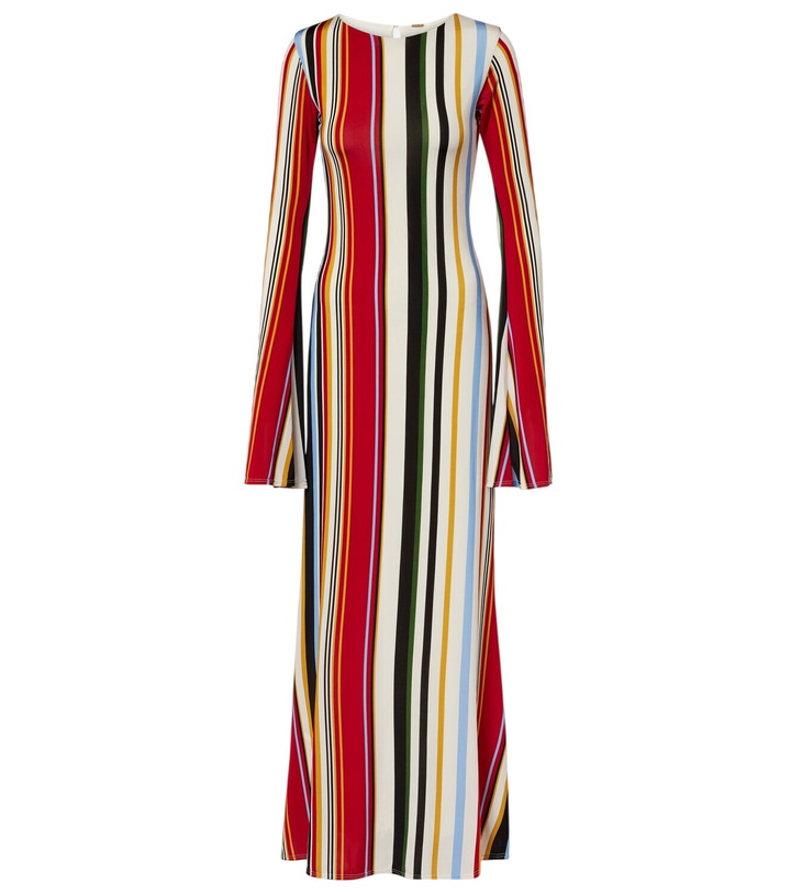 Photo: Cala de la Cruz Amay striped jersey maxi dress