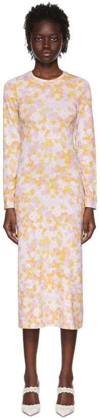 Photo: Rokh Pink Polyester Mid-Length Dress