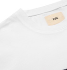 Folk - Flare Printed Cotton-Jersey T-Shirt - Men - White