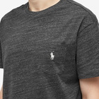 Polo Ralph Lauren Men's Pocket T-Shirt in Black Marl Heather