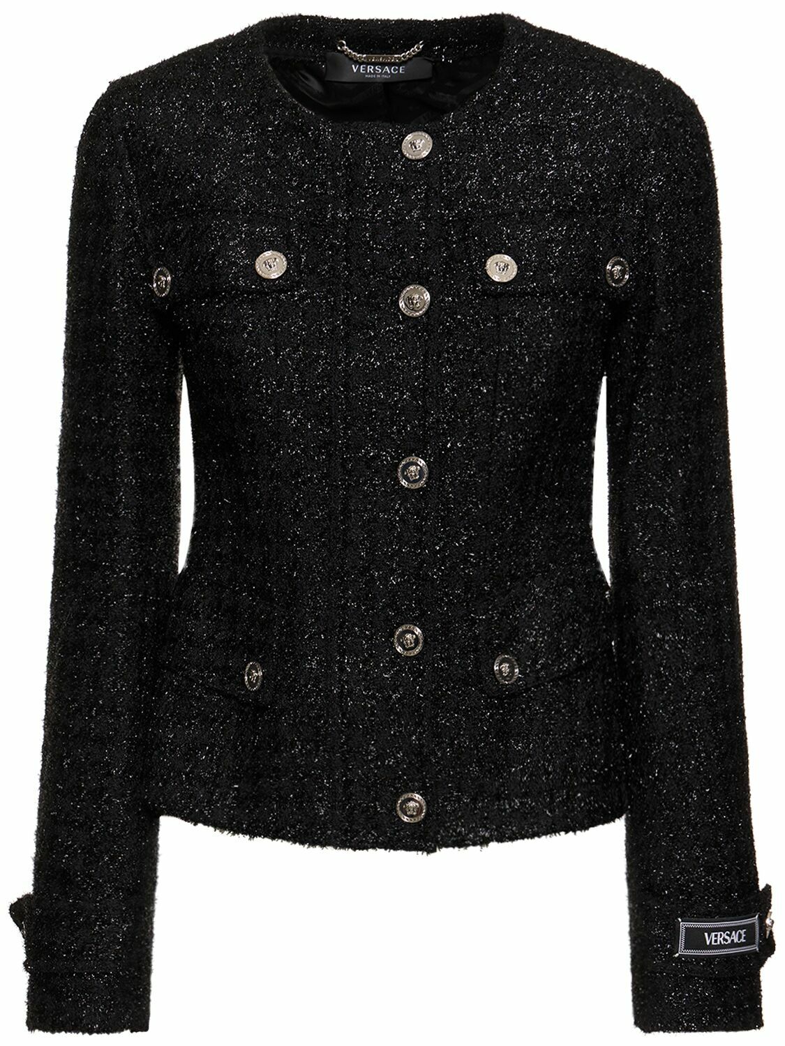 ジャケット VERSACE TWEED JACKET Versace Cotton-Blend Tweed Jacket | Saks Fifth Avenue