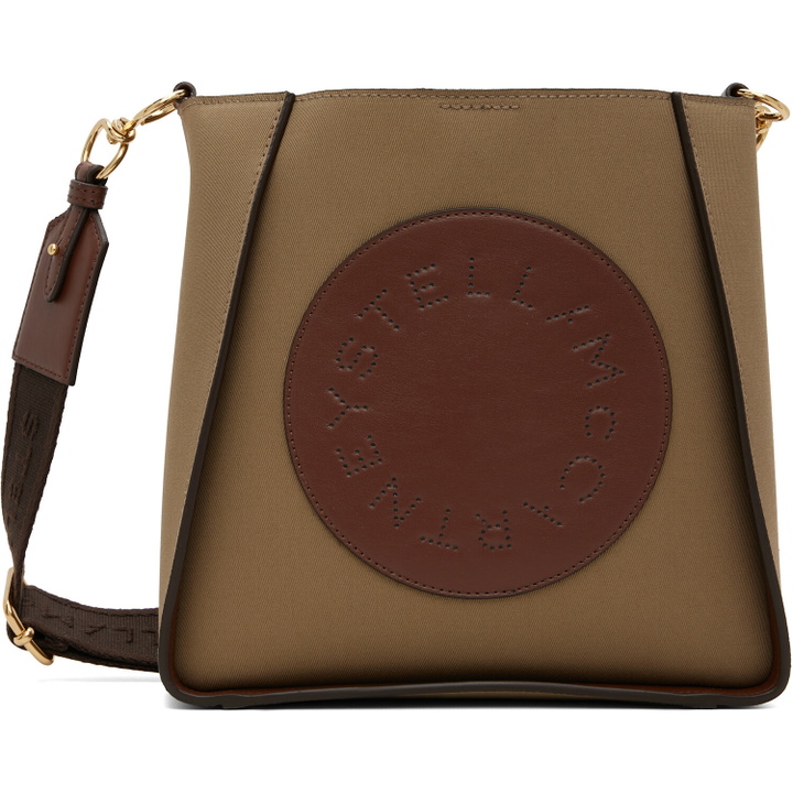 Photo: Stella McCartney Khaki Logo Square Crossbody Bag