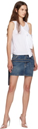 Coperni White Knotted Jersey Tank Top