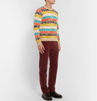 Missoni - Logo-Intarsia Wool-Blend Sweater - Men - Brown
