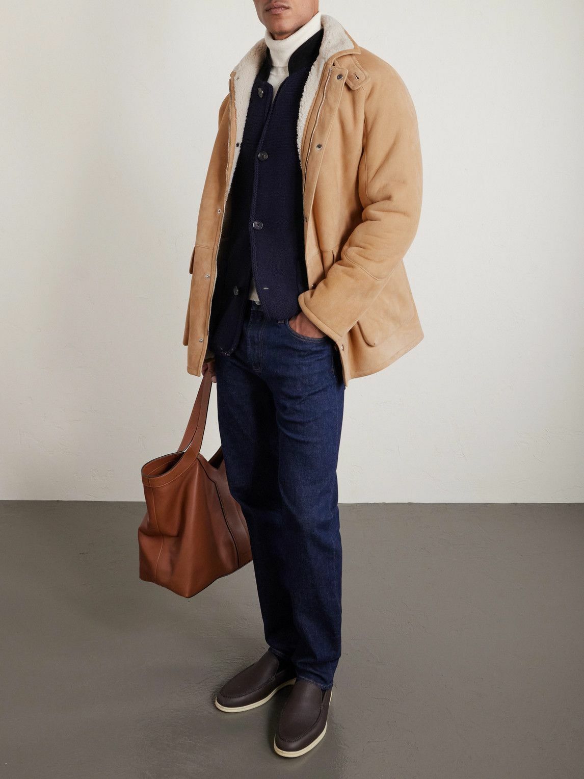 Loro Piana - Shearling Jacket - Brown