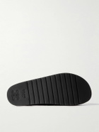 CELINE - Triomphe Logo-Appliquéd Studded Suede Mules - Black