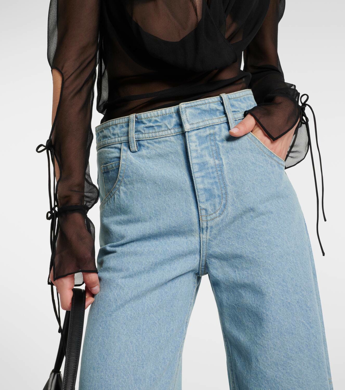 Christopher Esber Deconstructed wide-leg jeans