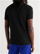 Nike Tennis - Slim-Fit Logo-Appliquéd Organic Dri-FIT Piqué Polo Shirt - Black