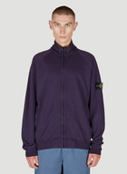 Stone Island - Compass Patch Zip Up Sweatshirt in Navy