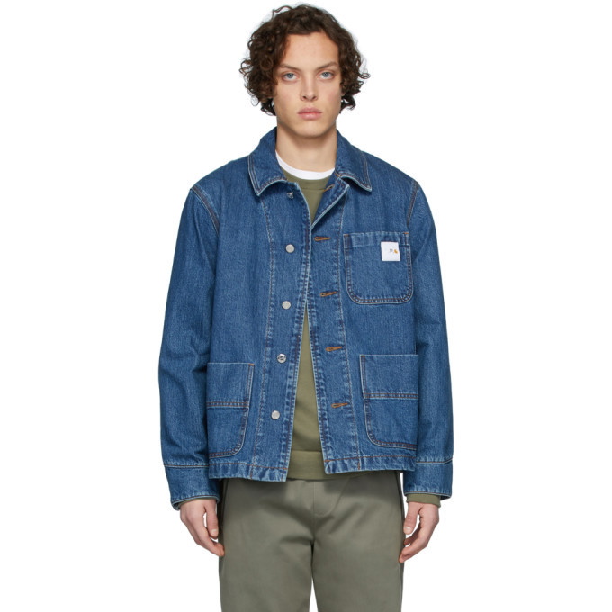 Photo: A.P.C. Indigo Carhartt WIP Edition Talk Denim Jacket