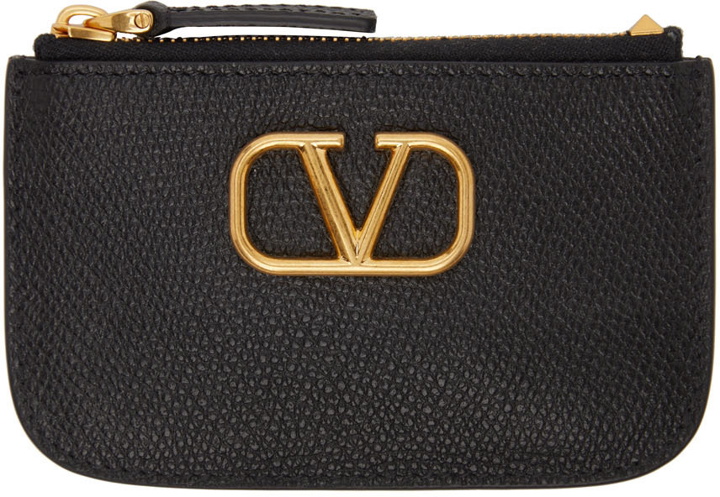 Photo: Valentino Garavani Black VLogo Card Holder