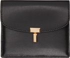 TOTEME Black T-Lock Leather Card Holder