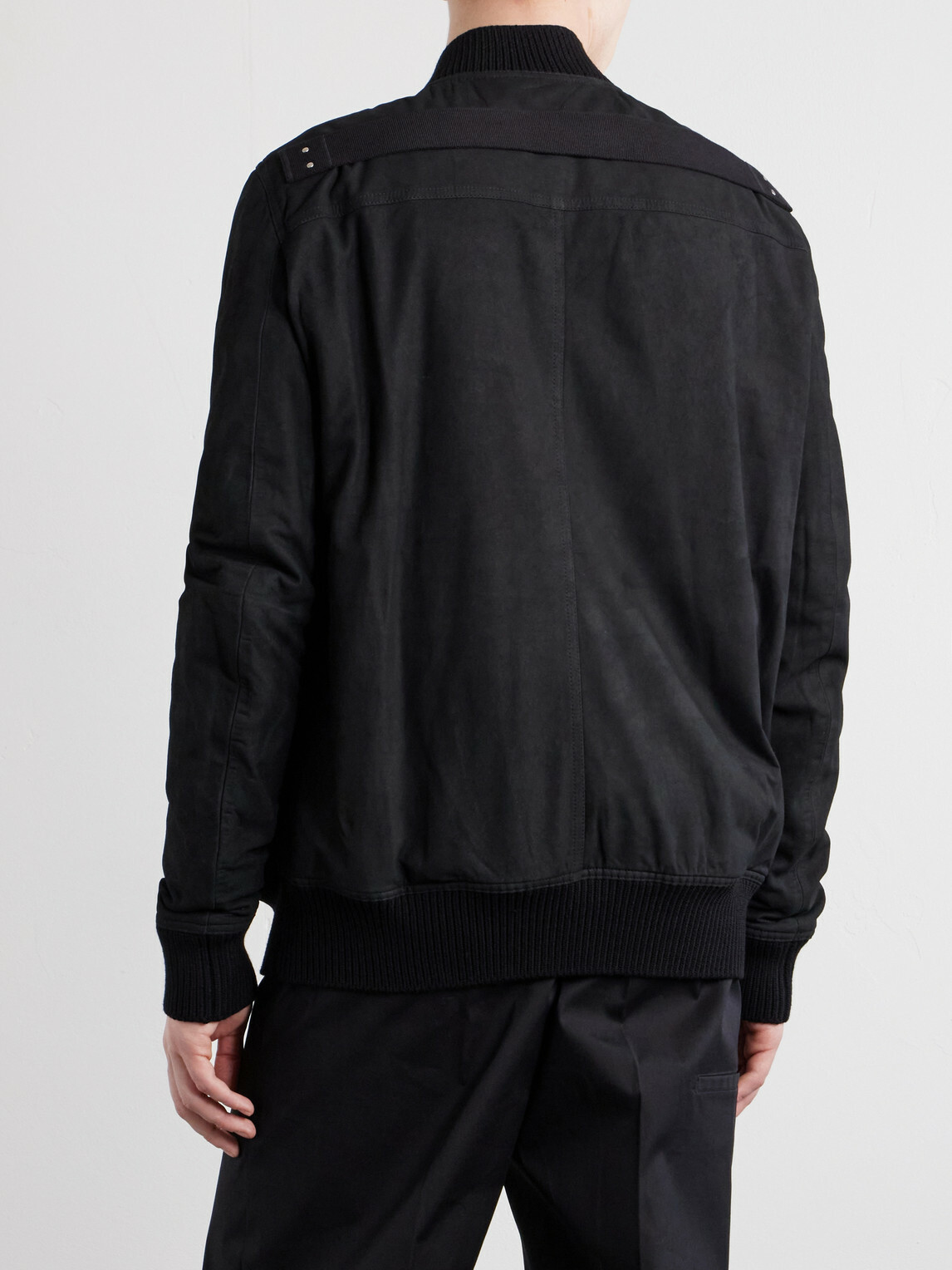 Rick Owens - Bauhaus Leather Zip-Up Flight Jacket - Black